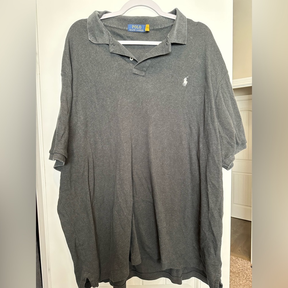 Polo by Ralph Lauren Men’s Heathered Grey Polo is XXL